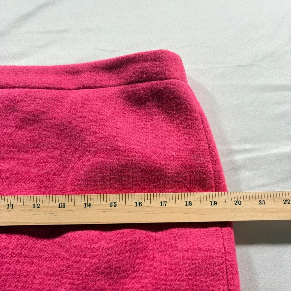 J.Crew Mercantile Wool Blend Mini Skirt Womens 10 Pink Pencil Professional